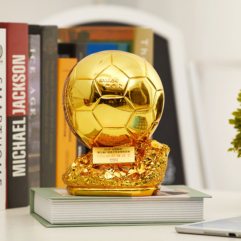 Gold, Silver & Bronze Soccer Award Trophy